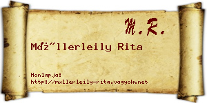 Müllerleily Rita névjegykártya
